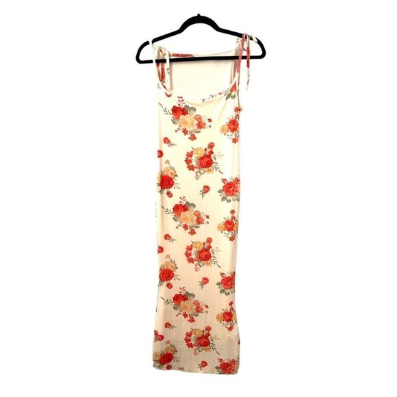 DANIELLE BERNSTEIN WEWOREWHAT Floral Fitted Midi Dress Sz S - Picture 4 of 6